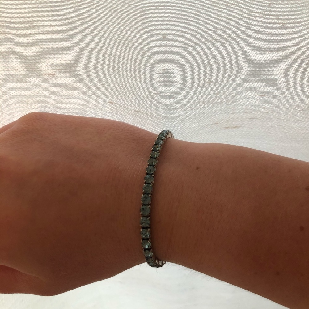 Swarovski Blue Crystal Tennis Bracelet